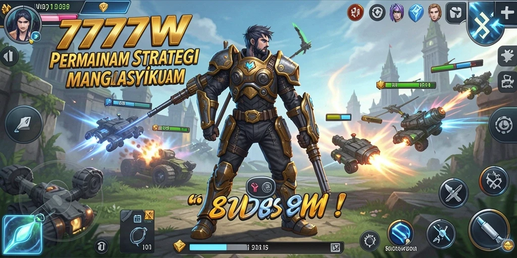Tampilan menarik dari gameplay 7777W yang penuh strategi.