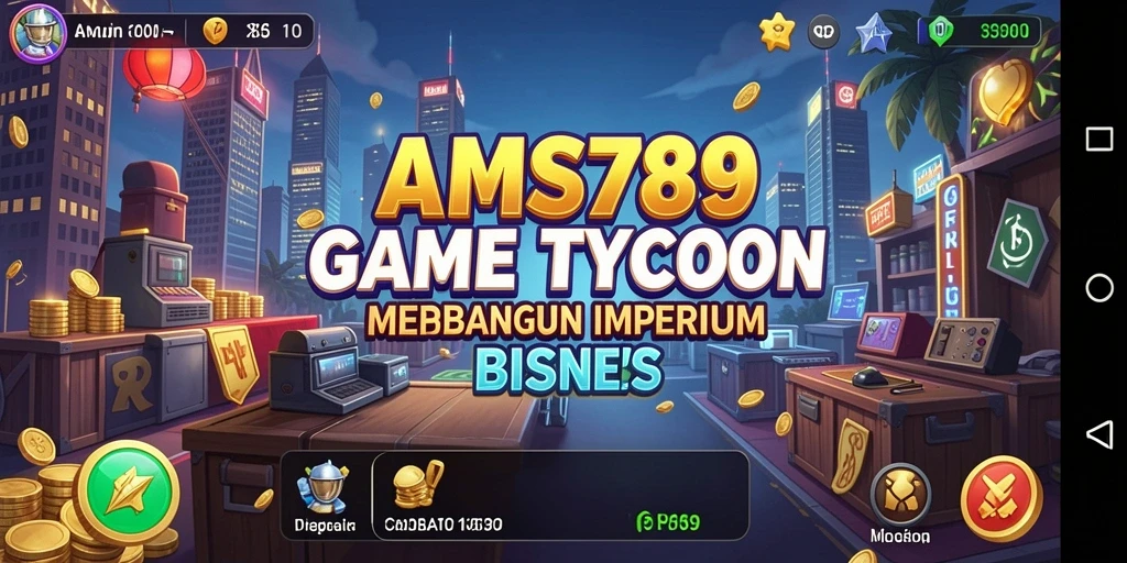 Screenshot menunjukkan gameplay menarik dalam membangun bisnis Tycoon.
