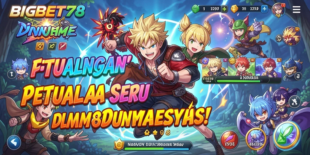 Tampilan menarik dari gameplay <strong>BIGBET78</strong> yang penuh warna dan karakter dinamis.