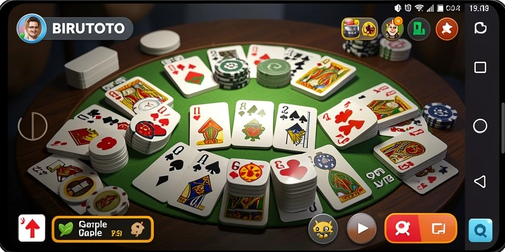Tampilan gameplay Gaple yang seru dan interaktif.