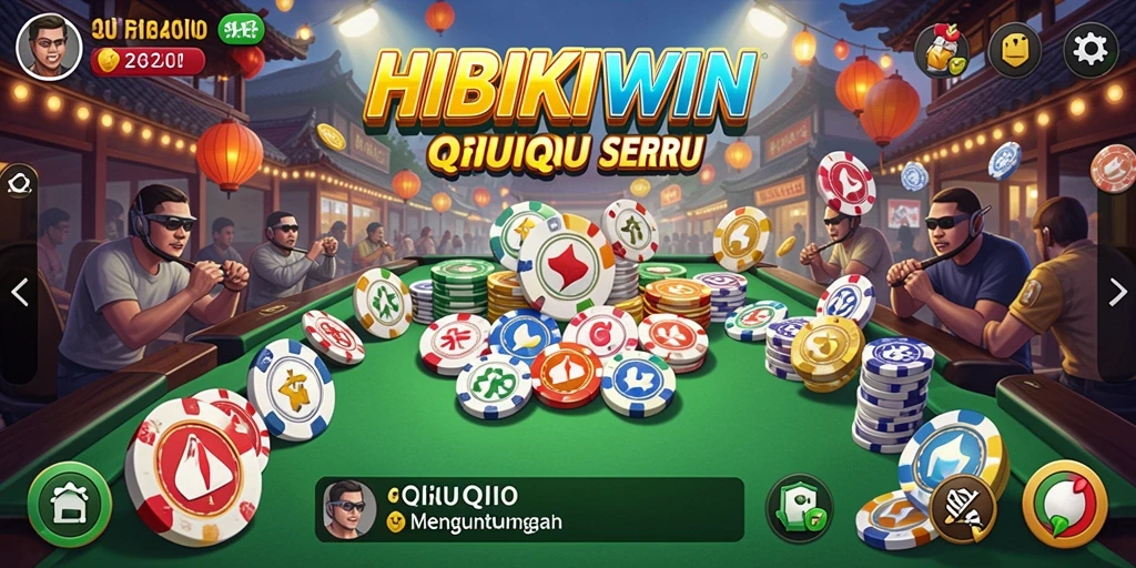 Screenshot utama HIBIKIWIN menampilkan gameplay QiuQiu yang seru.