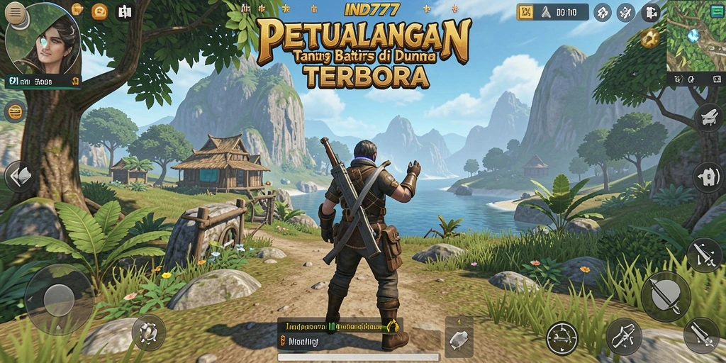 Menampilkan gameplay seru di dunia terbuka IND777 yang luas.