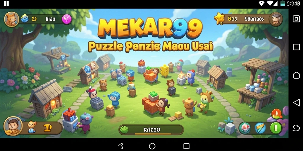 Tampilan gameplay menarik dan menantang dari MEKAR99.