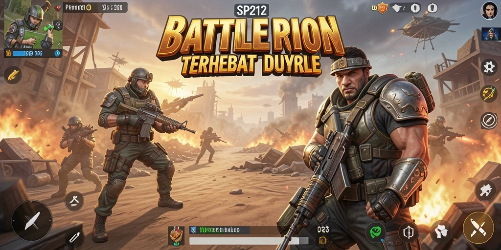 Screenshot menampilkan aksi mendebarkan dalam pertarungan Battle Royale.
